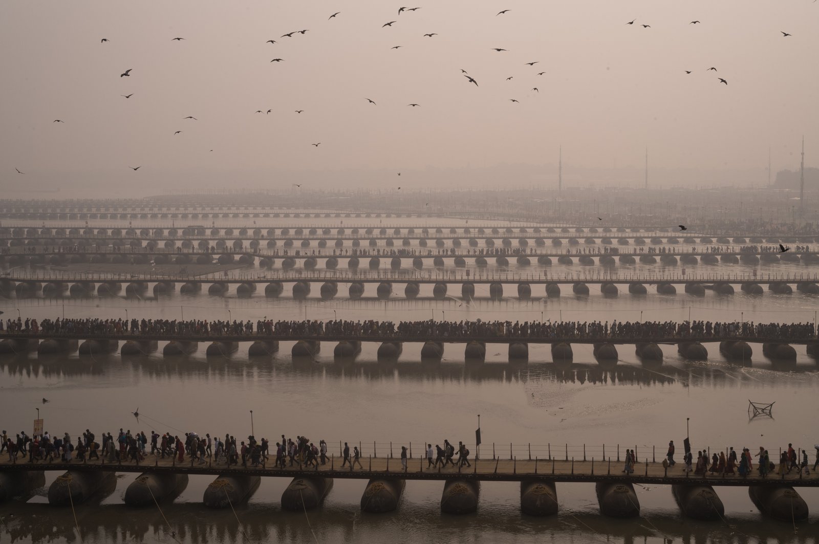 Pontoon Bridges, Maha Kumbh Mela
